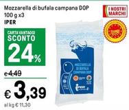 Offerta per Iper -  Mozzarella Di Bufala Campana DOP a 3,39€ in Iper La grande i