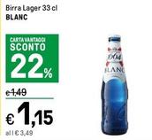 Offerta per Blanc - Birra Lager a 1,15€ in Iper La grande i