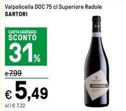 Offerta per Sartori - Valpolicella DOC Superiore Radole a 5,49€ in Iper La grande i