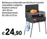 Offerta per Barbecue A Carbonella Con Struttura In Acciaio Richiudibile A Valigetta a 24,9€ in Iper La grande i