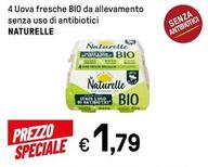 Offerta per Le Naturelle - 4 Uova Fresche Bio Da Allevamento Senza Uso Di Antibiotici a 1,79€ in Iper La grande i