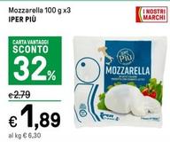 Offerta per  Iper Più - Mozzarella  a 1,89€ in Iper La grande i