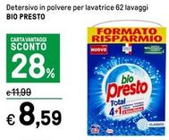 Offerta per Bio Presto - Detersivo In Polvere Per Lavatrice 62 Lavaggi a 8,59€ in Iper La grande i