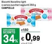 Offerta per Campiello - Biscotti Novellino Light O Senza Zuccheri Aggiunti a 0,99€ in Iper La grande i
