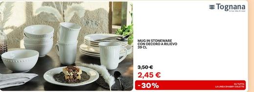 Offerta per Tognana - Mug In Stoneware 39 Cl  a 2,45€ in Max Factory