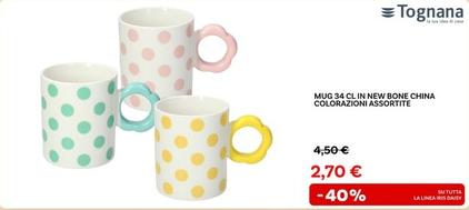 Offerta per Tognana - Mug 34 Cl In New Bone China a 2,7€ in Max Factory