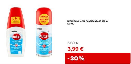 Offerta per Autan - Family Care Antizanzare Spray a 3,99€ in Max Factory