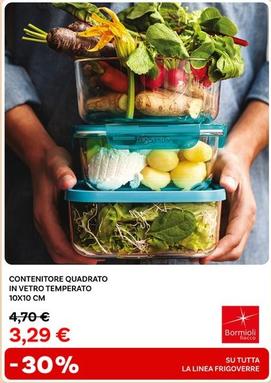 Offerta per Bormioli Rocco  - Contenitore Quadrato In Vetro Temperato a 3,29€ in Max Factory