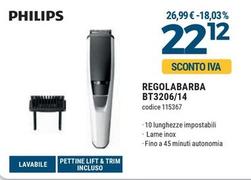 Offerta per Philips - Regolabarba BT3206/14 a 22,12€ in Sinergy