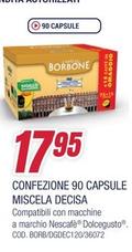 Offerta per Caffe Borbone - Confezione 90 Capsule Miscela Decisa a 17,95€ in Trony