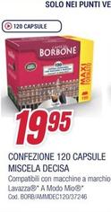 Offerta per Caffe Borbone - Confezione 120 Capsule Miscela Decisa a 19,95€ in Trony