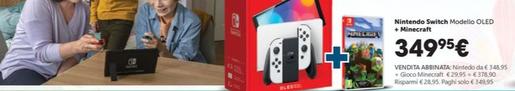 Offerta per Nintendo - Switch Modello Oled + Minecraft a 349,95€ in Trony