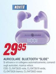 Offerta per Music Sound - Auricolare Bluetooth "Slide" a 29,95€ in Trony