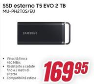 Offerta per Samsung - Ssd Esterno T5 Evo 2 Tb a 169,95€ in Trony