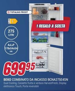 Offerta per Beko - Combinato Da Incasso BCNA275E4SN a 699,95€ in Trony