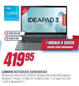 Offerta per Lenovo - Notebook 82RK00XXIX a 419,95€ in Trony