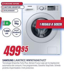 Offerta per Samsung - Lavatrice WW90TA046TH/ET a 499,95€ in Trony
