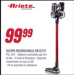 Offerta per Ariete - Scopa Ricaricabile AR/2757 a 99,99€ in Trony