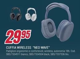 Offerta per Sbs - Cuffia Wireless "Neo Wave" a 29,95€ in Trony
