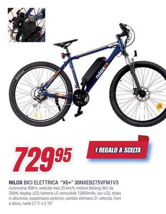 Offerta per Nilox - Bici Elettrica "X6+" 30NXEB275VFM1V3 a 729,95€ in Trony