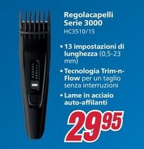 Offerta per Philips - Regolacapelli Serie 3000 HC3510/15 a 29,95€ in Trony