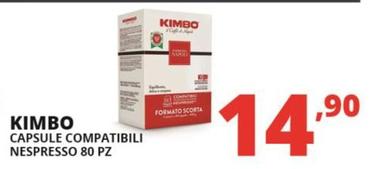 Offerta per Kimbo - Capsule Compatibili Nespresso 80 Pz a 14,9€ in Comet