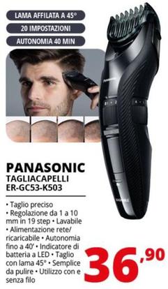 Offerta per Panasonic - Tagliacapelli ER-GC53-K503  a 36,9€ in Comet