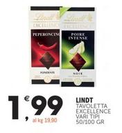 Offerta per Lindt - Tavoletta Excellence a 1,99€ in Crai