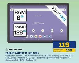 Offerta per Mediacom - Tablet Azimut M-SP1AZ46 a 119€ in Euronics