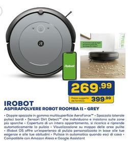 Offerta per IRobot - Aspirapolvere Robot Roomba 11 - Grey a 269,99€ in Euronics