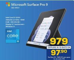 Offerta per Microsoft - Surface Pro 9 QEZ 00021 a 979€ in Euronics