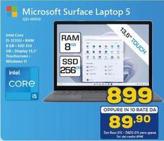 Offerta per Microsoft - Surface Laptop 5 QZI 00010 a 899€ in Euronics