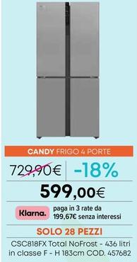 Offerta per Candy - Frigo 4 Porte a 599€ in Conforama
