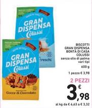 Offerta per Colussi - Biscotti Gran Dispensa Bontà Dicasa a 3,98€ in Spazio Conad