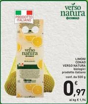 Offerta per Conad -  Limoni Verso Natura a 0,97€ in Spazio Conad