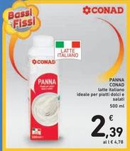 Offerta per  Conad - Panna  a 2,39€ in Spazio Conad