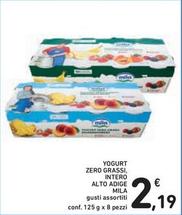 Offerta per  Mila - Yogurt Zero Grassi, Intero Alto Adige a 2,19€ in Spazio Conad