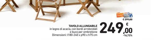 Offerta per Tavolo Allungabile a 249€ in Spazio Conad