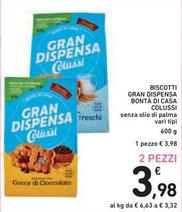 Offerta per Colussi - Biscotti Gran Dispensa Bontà Di Casa a 3,98€ in Spazio Conad