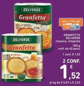 Offerta per Delverde - Granfetta a 1,52€ in Spazio Conad