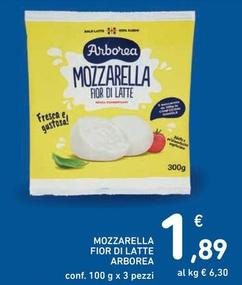 Offerta per Arborea - Mozzarella Fior Di Latte a 1,89€ in Spazio Conad