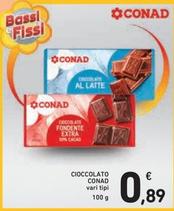 Offerta per Conad - Cioccolato a 0,89€ in Spazio Conad