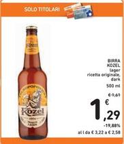 Offerta per Kozel - Birra a 1,29€ in Spazio Conad