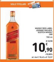 Offerta per J&b - Whisky Red Label Johnnie Walker, Scotch Whisky a 10,9€ in Spazio Conad