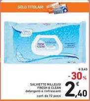 Offerta per Fresh & Clean - Salviette Milleusi a 2,4€ in Spazio Conad