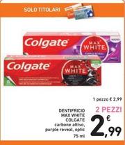Offerta per Colgate - Dentifricio Max White a 2,99€ in Spazio Conad