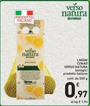 Offerta per Conad Verso Natura - Limoni a 0,97€ in Spazio Conad