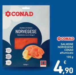 Offerta per Conad - Salmone Norvegese a 4,9€ in Spazio Conad