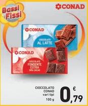Offerta per Conad - Cioccolato a 0,79€ in Spazio Conad