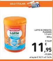 Offerta per Plasmon - Latte Di Crescita a 11,95€ in Spazio Conad